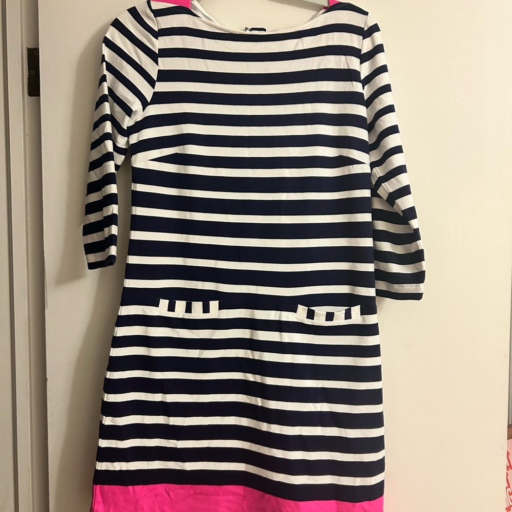 Lilly Pulitzer Striped Navy and White Dress